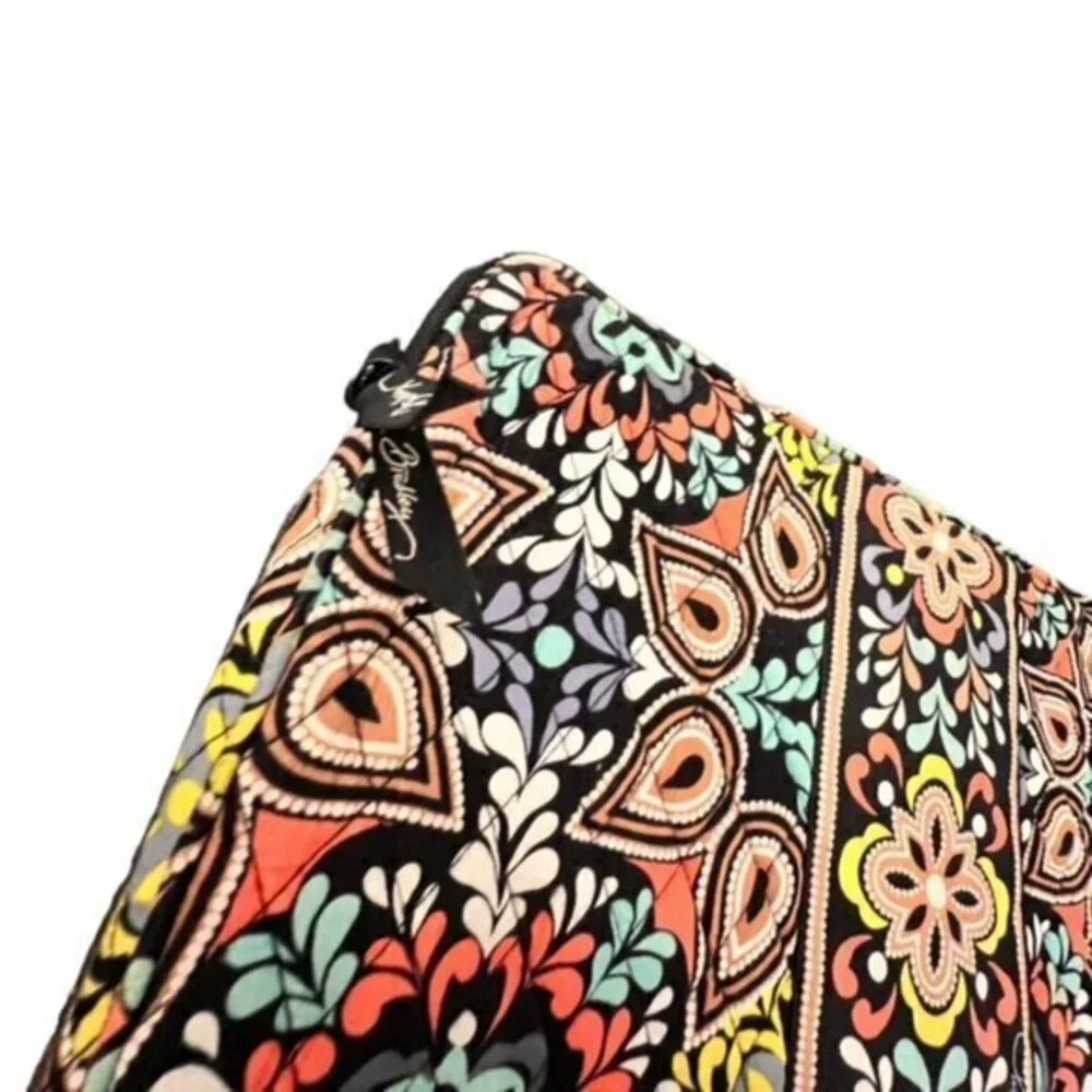 Vera Bradley Tablet Laptop Sleeve Sierra Quilted‎ Zip 14X11 Floral Inner Pocket
